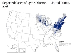 Lyme Disease map US CDC-1