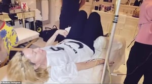 Madonna getting Ozone Treatment