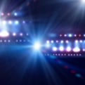 Background image of stage in color lights