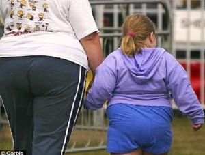 obese mom and daughter - This Photo by Unknown Author is licensed under CC BY-SA-NC